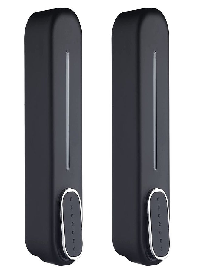 Bathoyum Liquid Sanitizer Dispenser Push Type for Hand Sanitizer, Hand Wash Soap Dispenser, Plastic (Pack of 2) (Black 400ml) - Image 1